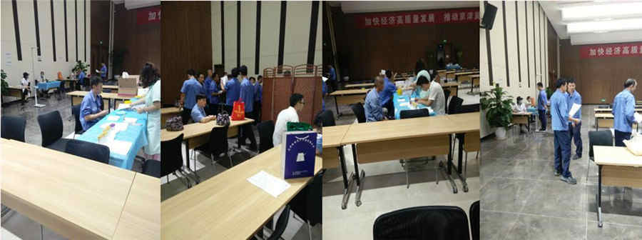 公司組織體檢機構(gòu)上門為全體員工進(jìn)行健康體檢